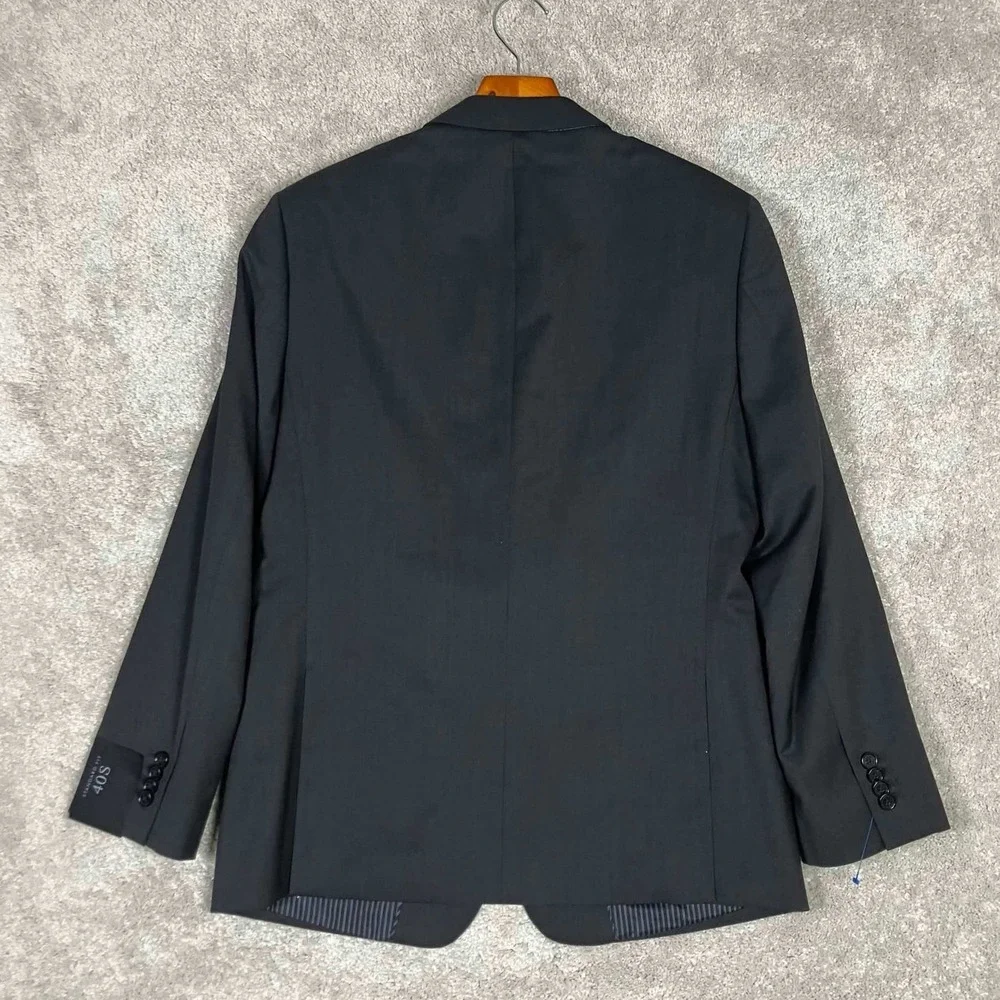 Banana Republic Mens 40S Standard Fit Marzotto Super 120s Wool Suit Jacket Grey